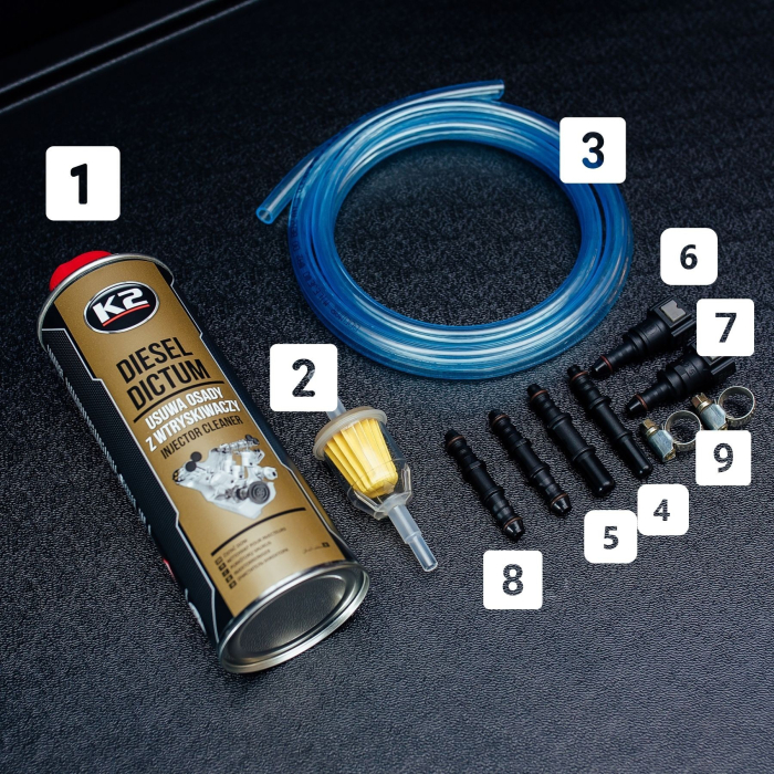 K2 DIESEL DICTUM 500ML SET Kit de curatare a injectoarelor [4]
