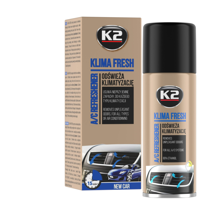 K2 KLIMA FRESH 150ml Spray curatat si dezinfectat aer cond.NEW CAR [1]