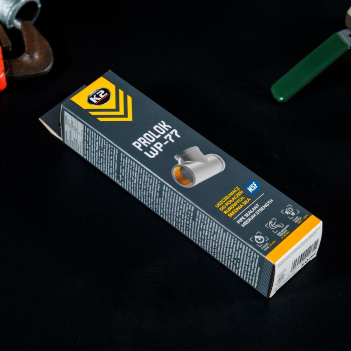 K2 PROLOK WP-77 50ml Etanșant pentru îmbinările țevilor, rezistență medie [8]