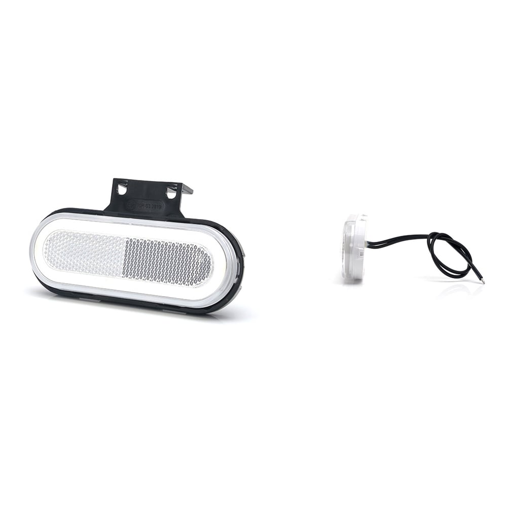 LAMPA GABARIT LED 1401 W198, 12V-24V, POZITIE ALB WAS [14]
