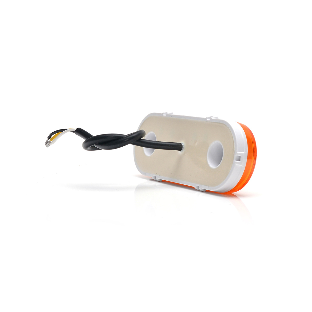 LAMPA GABARIT LED 1420 W198, 12V-24V, POZITIE PORTOCALIU CU SEMNALIZARE WAS [12]