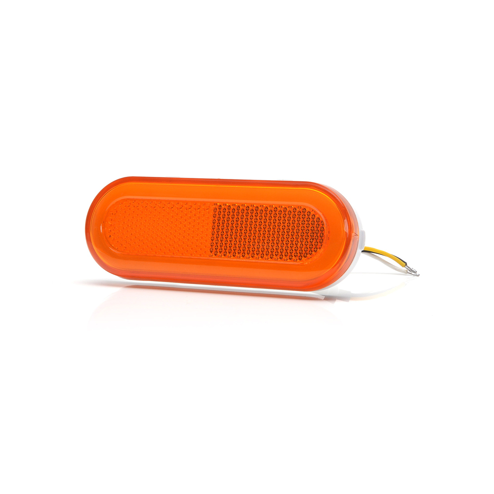 LAMPA GABARIT LED 1420 W198, 12V-24V, POZITIE PORTOCALIU CU SEMNALIZARE WAS [10]