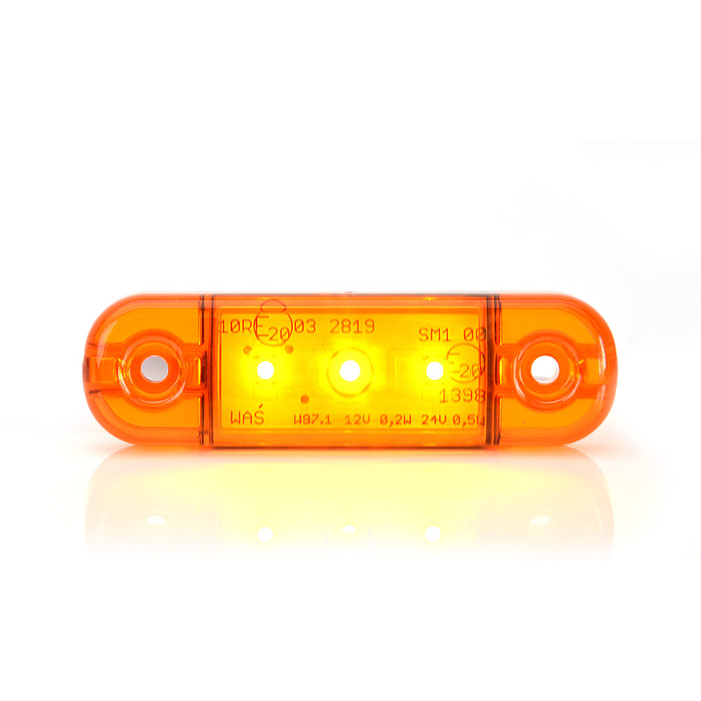 LAMPA GABARIT LED 708 W97.1, 12V-24V, POZITIE PORTOCALIU WAS [3]