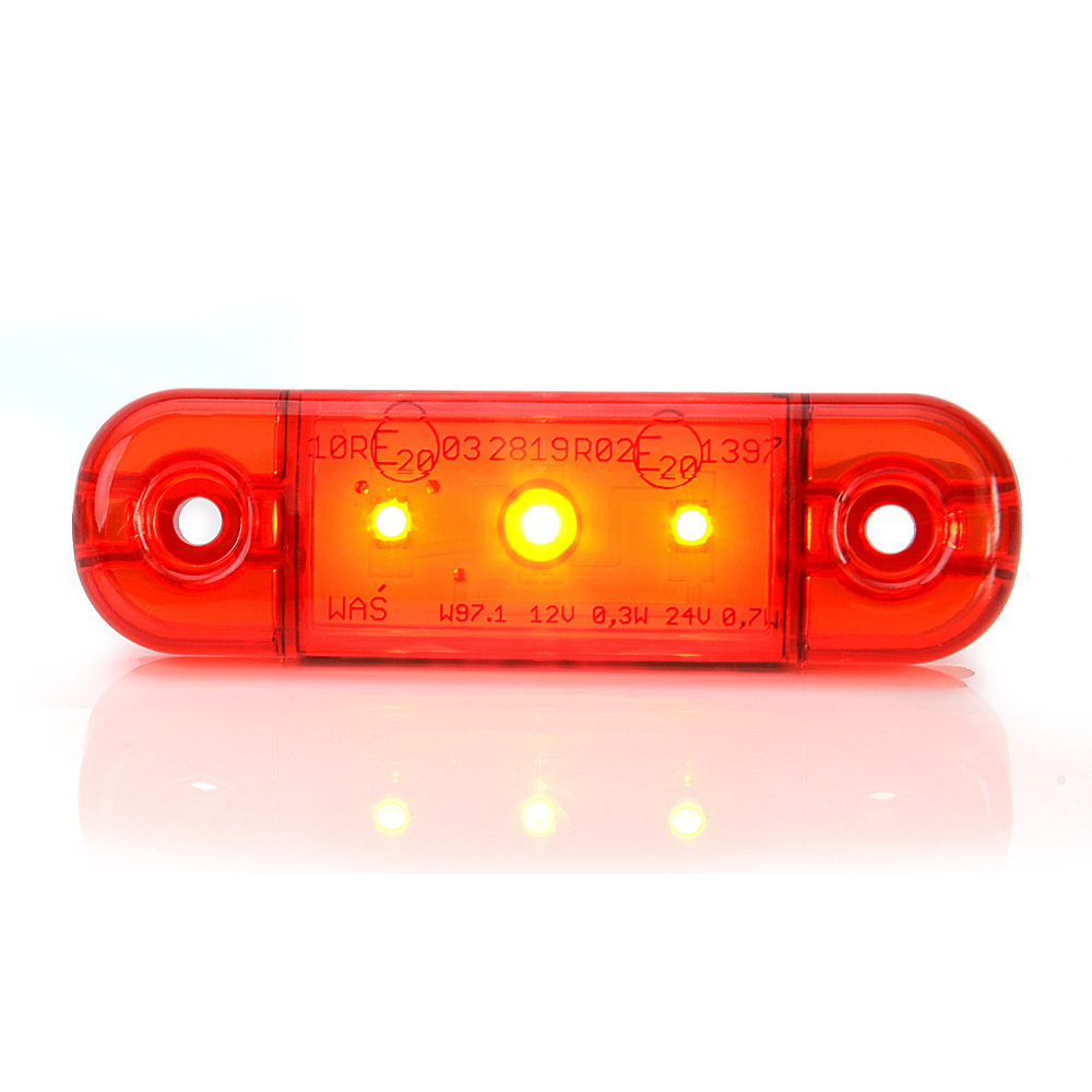 LAMPA GABARIT LED 709 W97.1, 12V-24V, POZITIE ROSU WAS [10]