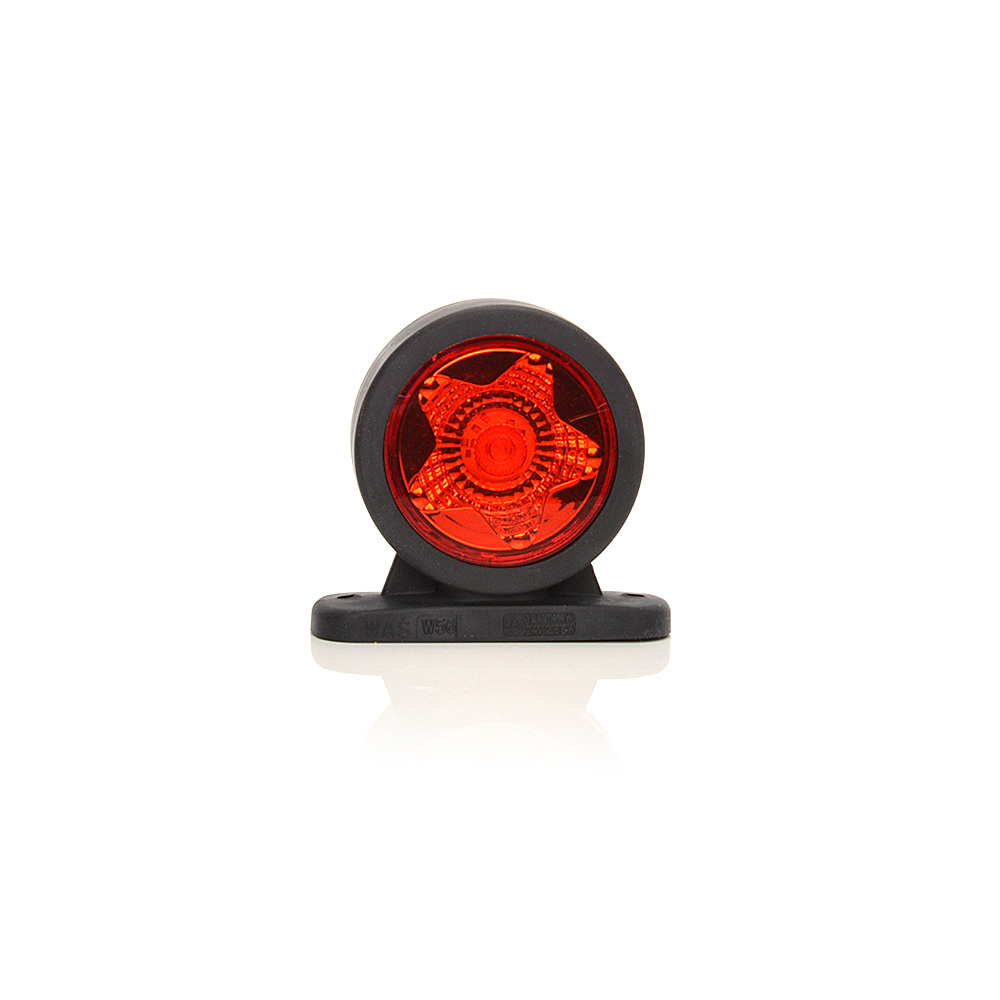 LAMPA GABARIT LED CU BRAT 883 W56STAR, 12V-24V, POZITIE ALB / ROSU WAS [8]