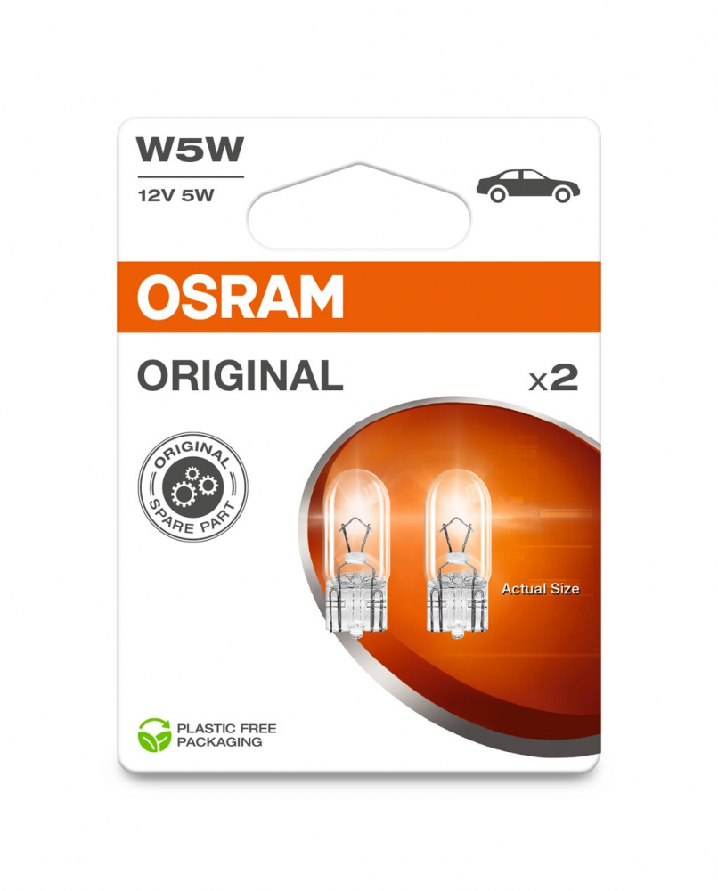 SET 2 BECURI 12V W5W ORIGINAL BLISTER OSRAM [2]