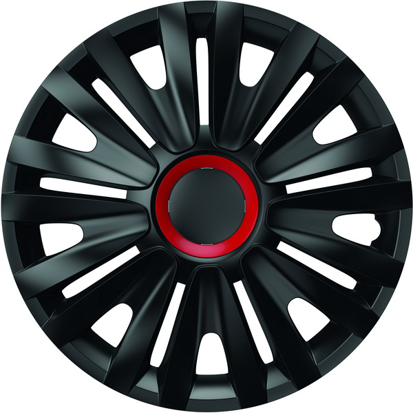 SET CAPACE ROTI 14` NEGRE CU INEL ROSU ROYAL [1]
