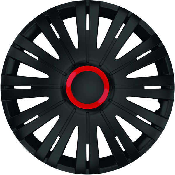 SET CAPACE ROTI 16` NEGRE CU INEL ROSU ACTIVE [1]