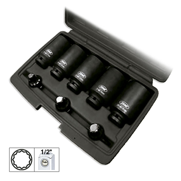 SET DE 8 TUBULARE SI CAPETE XZN 1/2`DE IMPACT JBM [1]