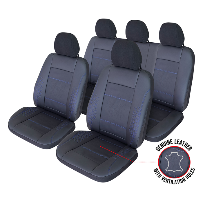 SET HUSE SCAUN EXCLUSIVE LEATHER ATLAS NEGRU UMB-B [2]