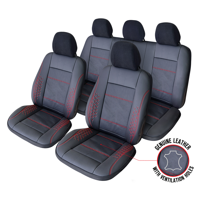 SET HUSE SCAUN EXCLUSIVE LEATHER ATLAS NEGRU UMB-R [1]