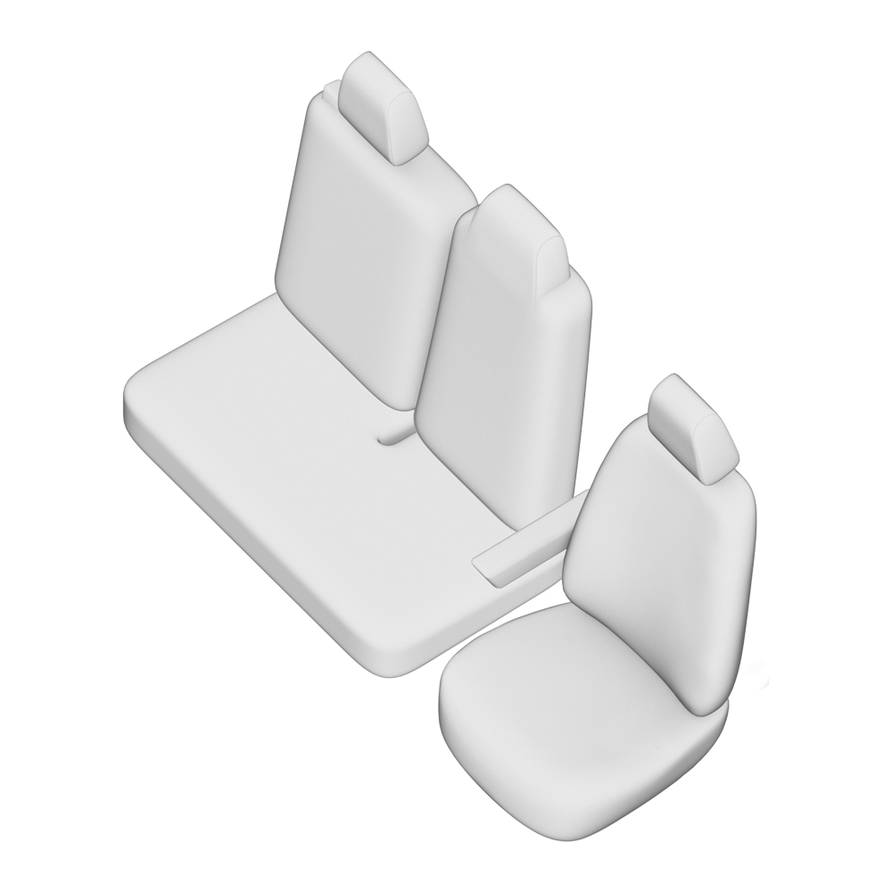 SET HUSE SCAUN UMBRELLA PENTRU RENAULT MASTER (2+1) 2011-2019 TIP 1 [3]