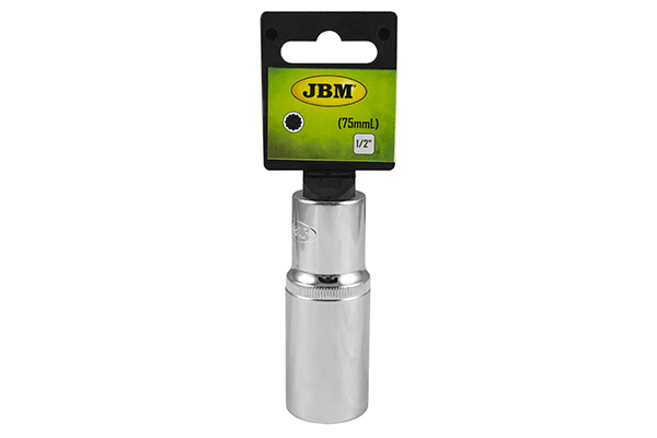 TUBULARA CROMATA BIHEXAGONALA LUNGA - XZN 1/2` 14 MM JBM [1]