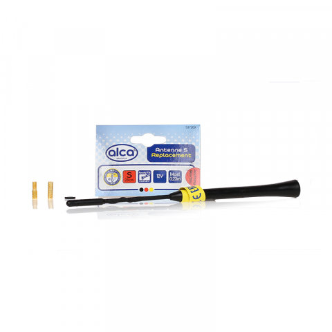 ANTENA AUTO EXTERIOR NEAGRA 23CM CU 2 ADAPTOARE (5-6MM) [2]