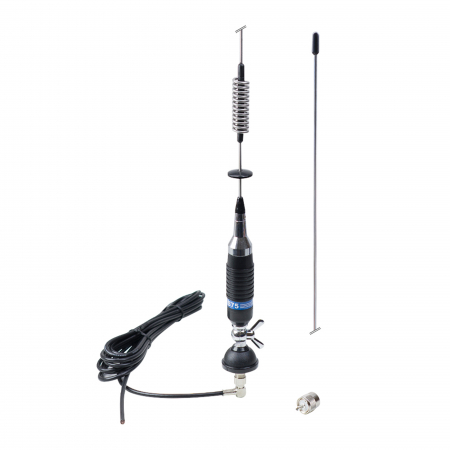 ELECTRICA / ELECTRONICA - ANTENA CB PNI S75 CU FLUTURE, CU MONTURA, CABLU SI MUFA PL