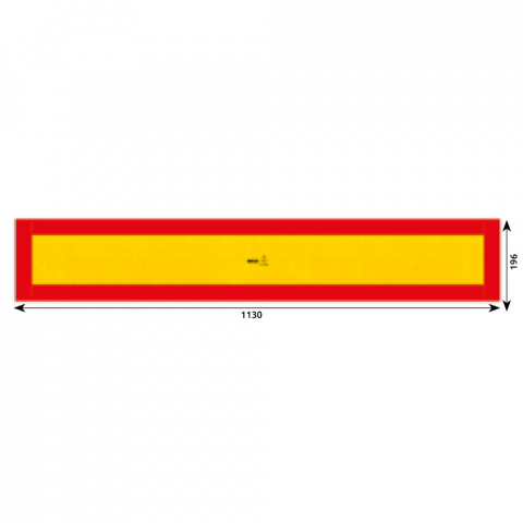 ECHIPAMENTE SERVICE - AUTOCOLANT REFLECTORIZANT GALBEN/ ROSU 1130X196 MM HICO