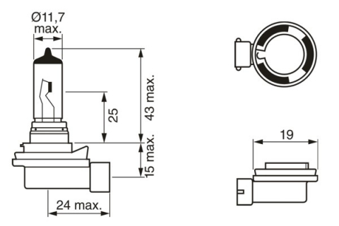 BEC 12V H8 35W PURE LIGHT BOSCH [1]