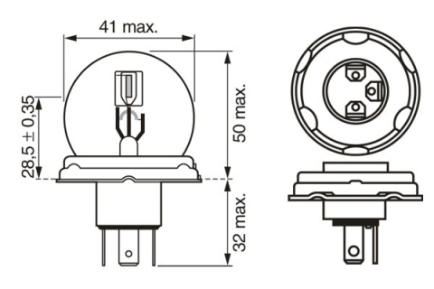 BEC 12V R2 45W / 40W ECO BOSCH [2]