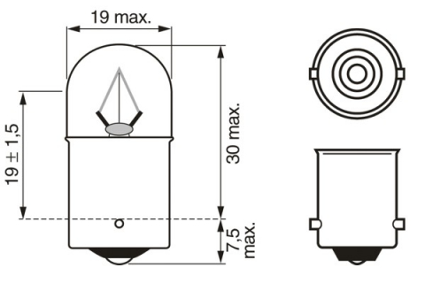BEC 24V R5W 5W ECO TRUCK SET 10 BUC BOSCH [4]