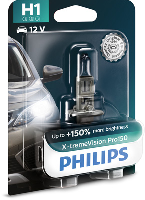 BEC FAR H1 55W 12V X-TREME VISION PRO150 (blister) PHILIPS [1]