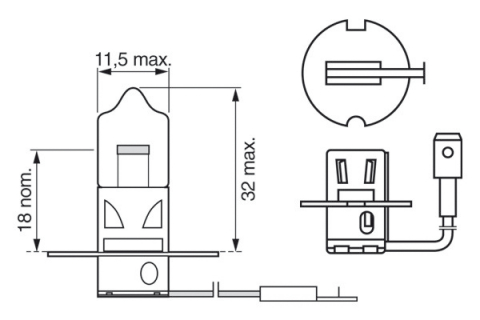 BEC H3 12V 55W PURE LIGHT (blister 1buc) BOSCH [3]