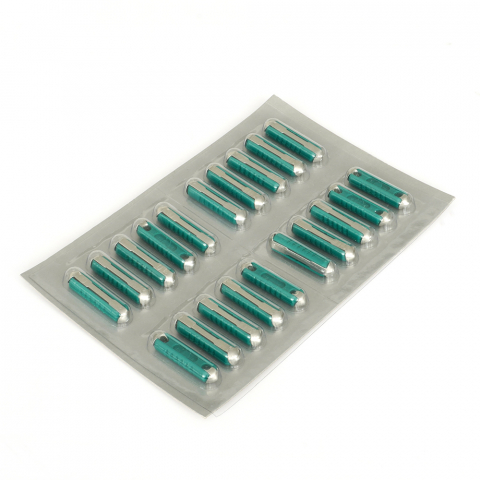 BLISTER SIGURANTE FUZIBILE CILINDRICE 10A VERZI SET 20 BUC [2]