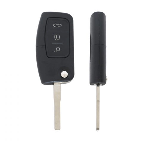 ACCESORII INTERIOR - CARCASA CHEIE CONTACT PENTRU FORD FOCUS / MONDEO, 3 BUTOANE, CU CHEIE