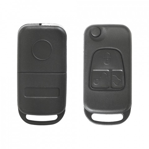 CARCASA CHEIE CONTACT PENTRU MERCEDES-BENZ CLASS C/ S / ML / SL 3 BUTOANE, CU CHEIE [1]