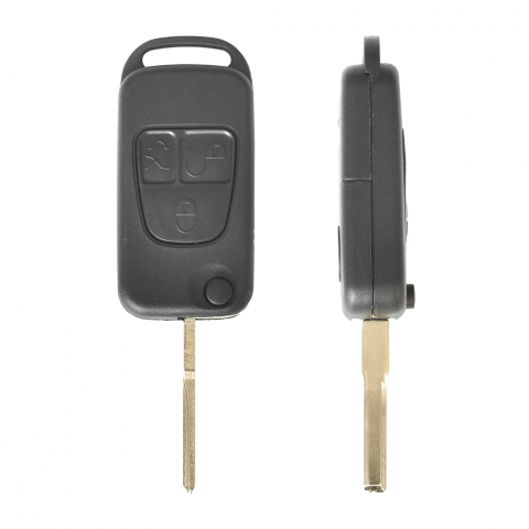 ACCESORII INTERIOR - CARCASA CHEIE CONTACT PENTRU MERCEDES-BENZ CLASS C/ S / ML / SL 3 BUTOANE, CU CHEIE