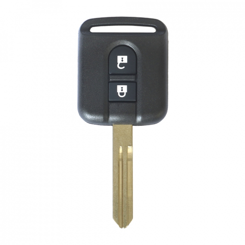 ACCESORII INTERIOR - CARCASA CHEIE CONTACT PENTRU NISSAN JUKE / MICRA / NAVARA / QASHQAI / X-TRAIL, 2 BUTOANE, CU CHEIE