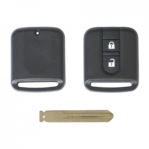 CARCASA CHEIE CONTACT PENTRU NISSAN JUKE / MICRA / NAVARA / QASHQAI / X-TRAIL, 2 BUTOANE, CU CHEIE [1]