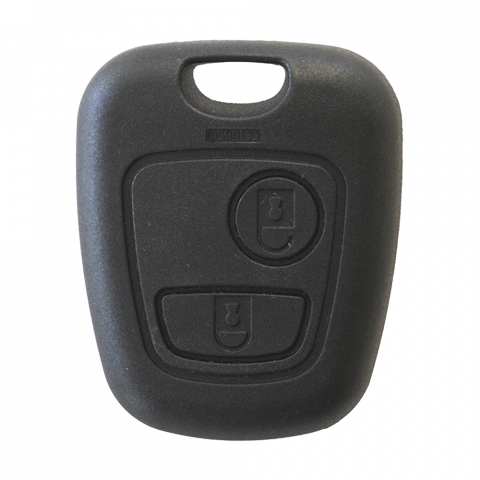 ACCESORII AUTO - CARCASA CHEIE CONTACT PENTRU PEUGEOT 106 / 107 / 206 / 207 / BERLINGO / XSARA PICASSO / SAXO, 2 BUTOANE, FARA CHEIE