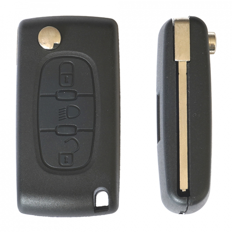 ACCESORII INTERIOR - CARCASA CHEIE CONTACT PENTRU PEUGEOT 3 BUTOANE, CU CHEIE