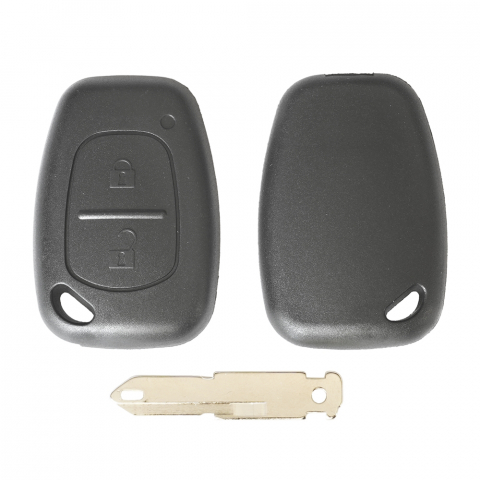 CARCASA CHEIE CONTACT PENTRU RENAULT CLIO / KANGOO / MASTER / MODUS / TRAFIC, 2 BUTOANE, CU CHEIE [1]