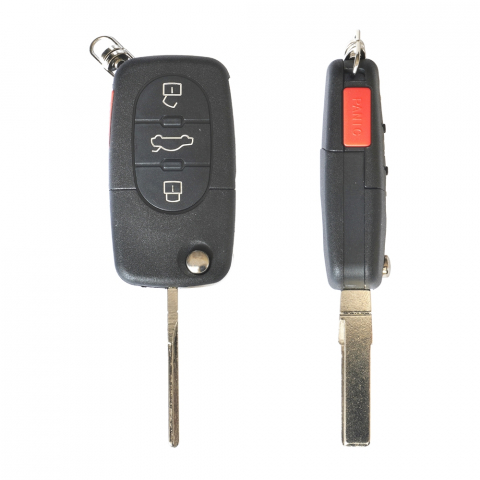 ACCESORII AUTO - CARCASA CHEIE CONTACT PENTRU SKODA FABIA / OCTAVIA, 3+1 BUTOANE, CU CHEIE