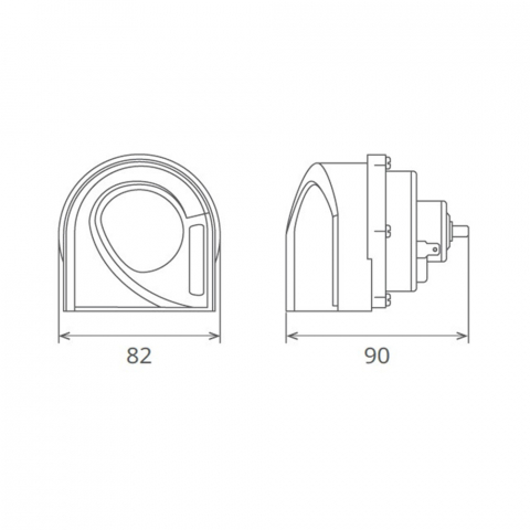 CLAXON ELECTROMAGNETIC, TIP MELC, 24V 3A TON JOS, DESIGN LIGHT [3]