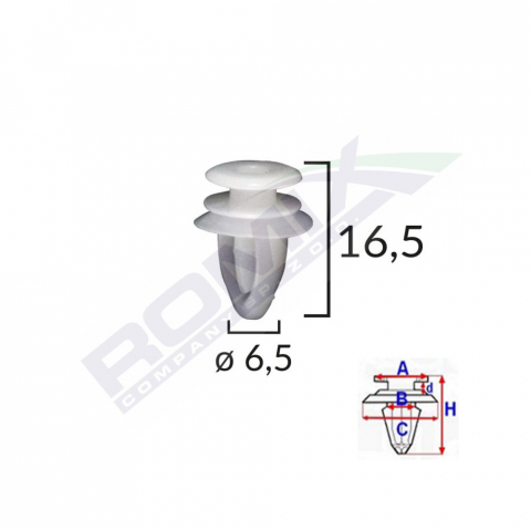CONSUMABILE SERVICE - CLIPS CAPAC OGLINDA PENTRU OPEL SET 10 BUC