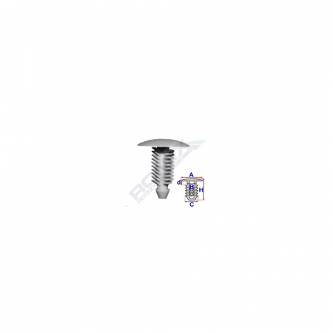 ECHIPAMENTE SERVICE - CLIPS DE TAVAN PENTRU FIAT SET 10 BUC