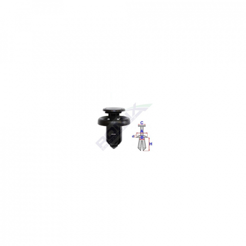 CONSUMABILE SERVICE - CLIPS FIXARE ELEMENTE EXTERIOARE PENTRU HONDA 10X13.6MM NEGRU SET 5 BUC