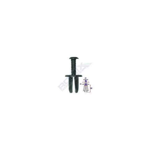 ECHIPAMENTE SERVICE - CLIPS FIXARE FIAT/LANCIA/ALFA ROMEO - NEGRU SET 10 BUC
