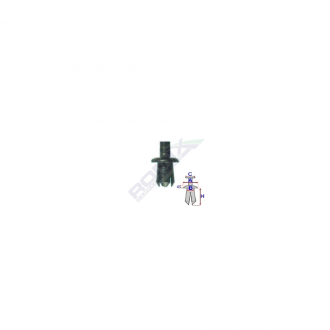 CONSUMABILE SERVICE - CLIPS FIXARE FIAT - NEGRU SET 25 BUC