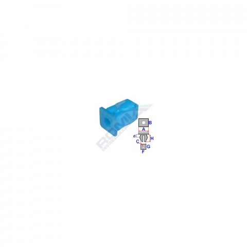 CLIPS FIXARE PENTRU ALFA/ ROMEO/ FIAT /LANCIA - ALBASTRU SET 25 BUC [1]