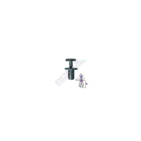 CONSUMABILE SERVICE - CLIPS FIXARE PENTRU CITROEN/DACIA/RENAULT 5.7X9MM - NEGRU SET 10 BUC