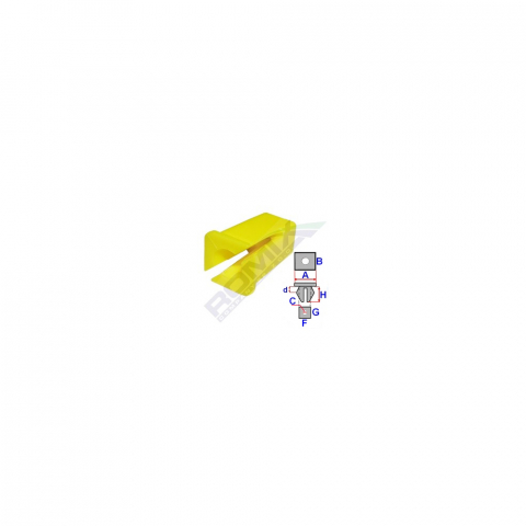 ECHIPAMENTE SERVICE - CLIPS FIXARE PENTRU FIAT - GALBEN SET 10 BUC