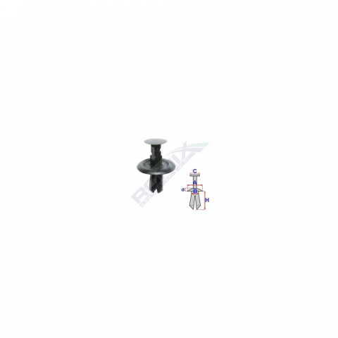 ECHIPAMENTE SERVICE - CLIPS FIXARE PENTRU FORD/MAZDA 6X16.4MM - NEGRU SET 10 BUC