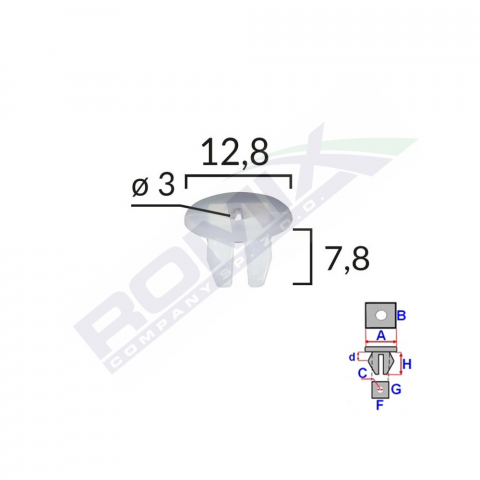 ECHIPAMENTE SERVICE - CLIPS FIXARE PENTRU GRUP VAG /CITROEN/ FIAT /ALFA - ALB SET 25 BUC