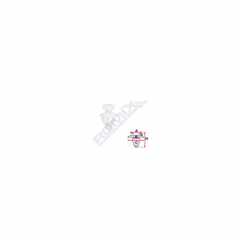 ECHIPAMENTE SERVICE - CLIPS FIXARE PENTRU OPEL 7.3X12.4MM ALB SET 10BUC