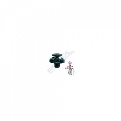 CONSUMABILE SERVICE - CLIPS FIXARE PENTRU TOYOTA 6.6X6.7MM - NEGRU SET 10 BUC