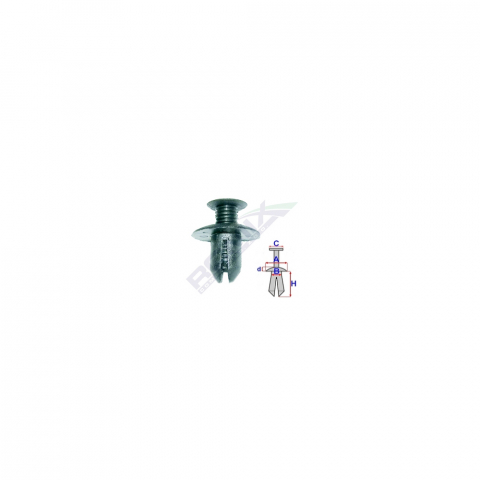 CONSUMABILE SERVICE - CLIPS FIXARE PENTRU VOLVO 7.9X12.9MM - NEGRU SET 10 BUC