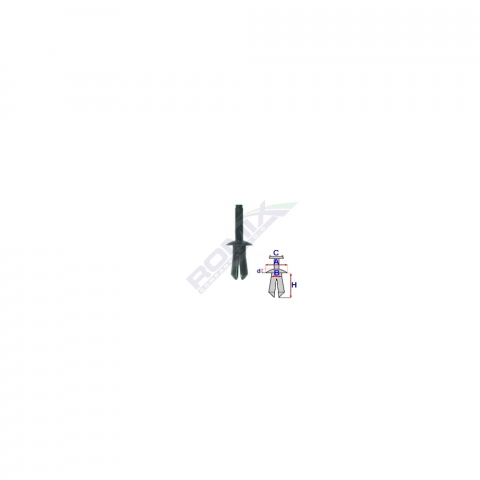 CLIPS FIXARE RENAULT DACIA MERCEDES - NEGRU SET 10 BUC [1]